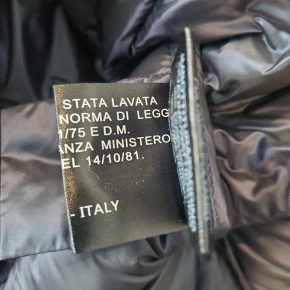 Adhoc Traveller Puffer Hooded Full Zip Jacket Large Navy Blue Pockets Soft - Picture 11 of 16